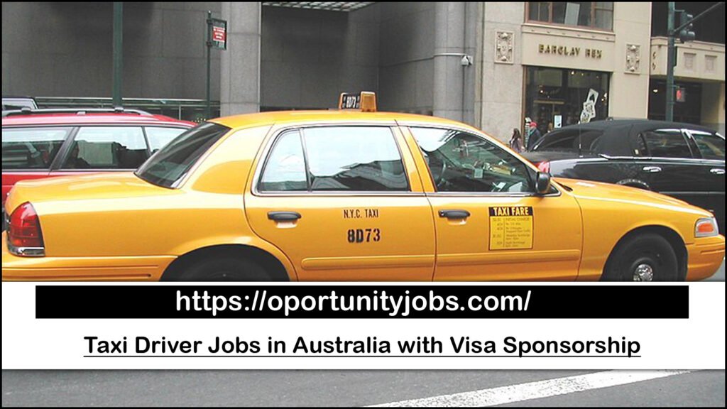 Taxi Driver Jobs in Australia with Visa Sponsorship
