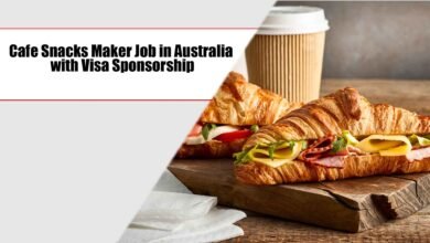 Cafe Snacks Maker Job in Australia with Visa Sponsorship