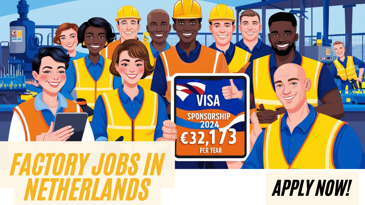 Factory jobs in Netherlands with visa sponsorship