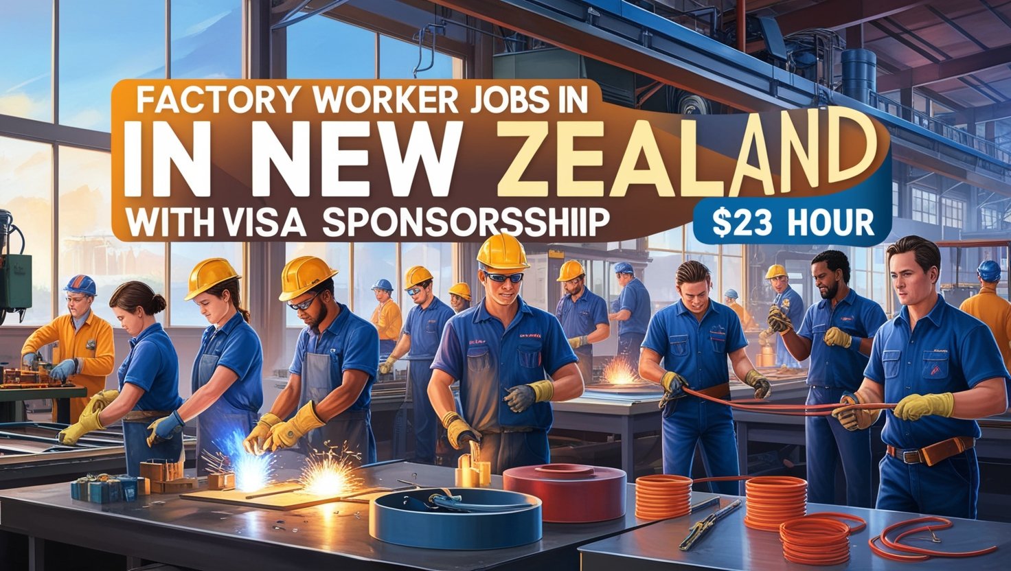 Factory Worker Jobs in New Zealand with Visa Sponsorship 2024