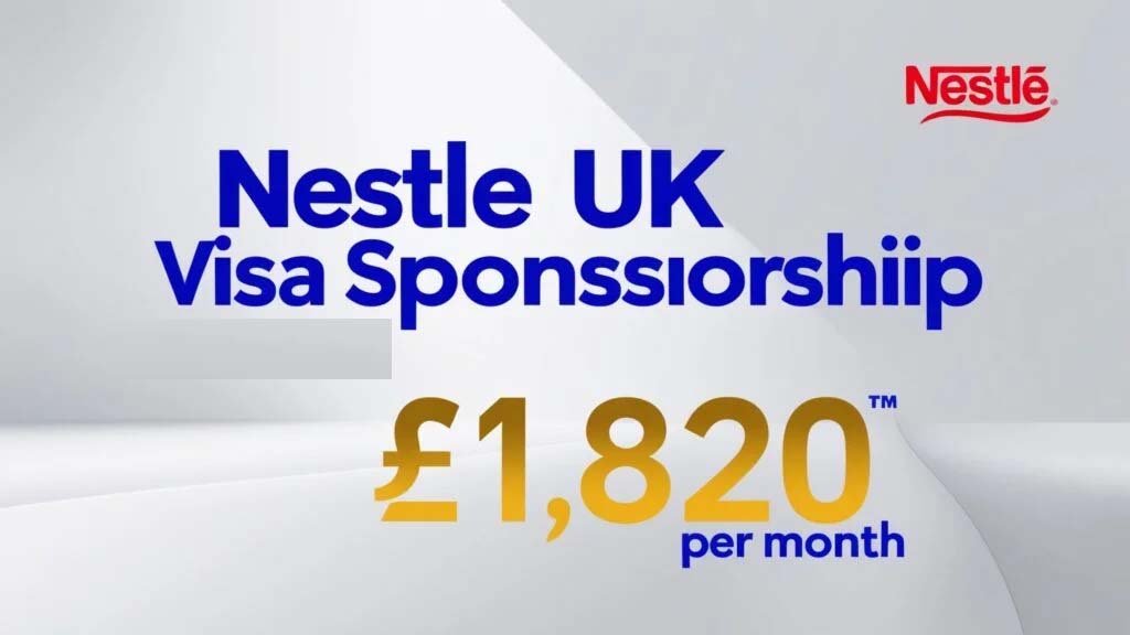 Nestle UK Visa Sponsorship Jobs 2025