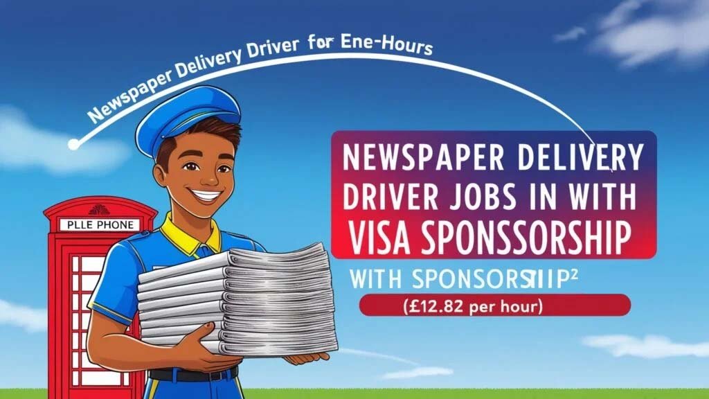 Newspaper Delivery Driver Jobs in UK with Visa Sponsorship