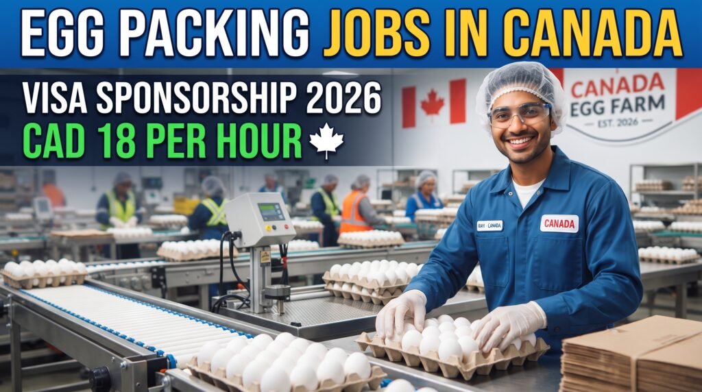 Egg Packing Jobs in Canada with Visa Sponsorship