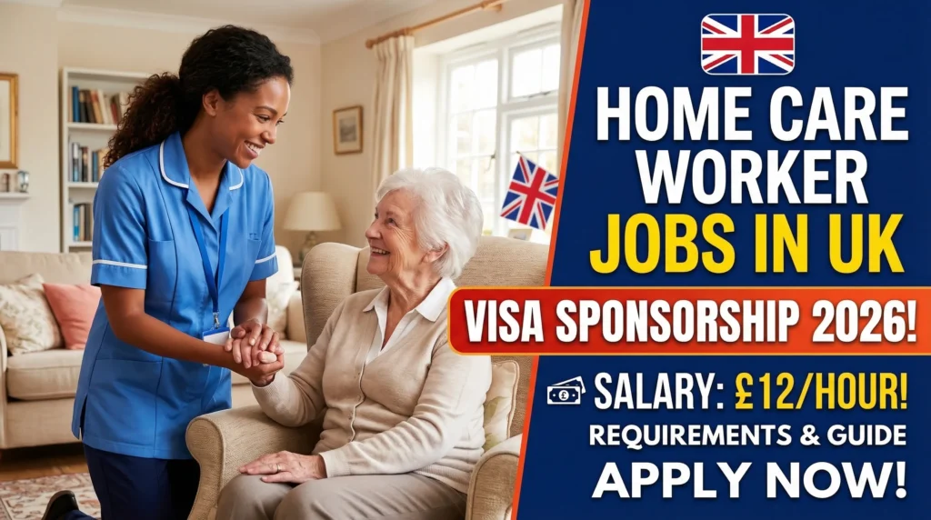 Home Health Care Worker Jobs in UK with Visa Sponsorship 2026 – Salary £12/Hour, Requirements & Application Guide