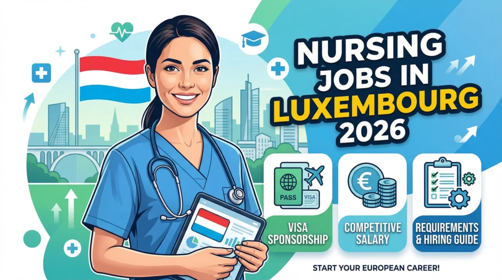 Nursing Jobs in Luxembourg with Visa Sponsorship 2026 – Salary, Requirements & Hiring Guide
