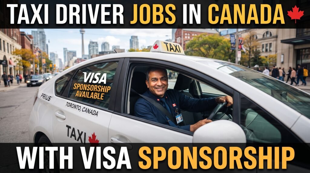 Taxi Driver Jobs in Canada with Visa Sponsorship