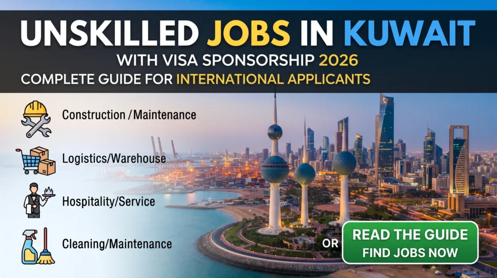 Unskilled Jobs in Kuwait with Visa Sponsorship 2026: Complete Guide for International Applicants