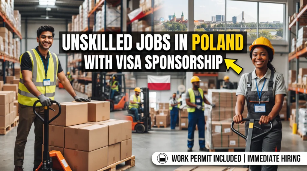 Unskilled Jobs in Poland with Visa Sponsorship