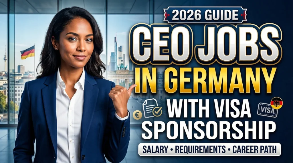Chief Executive Officer Jobs in Germany with Visa Sponsorship 2026 – Salary, Requirements & Career Guide