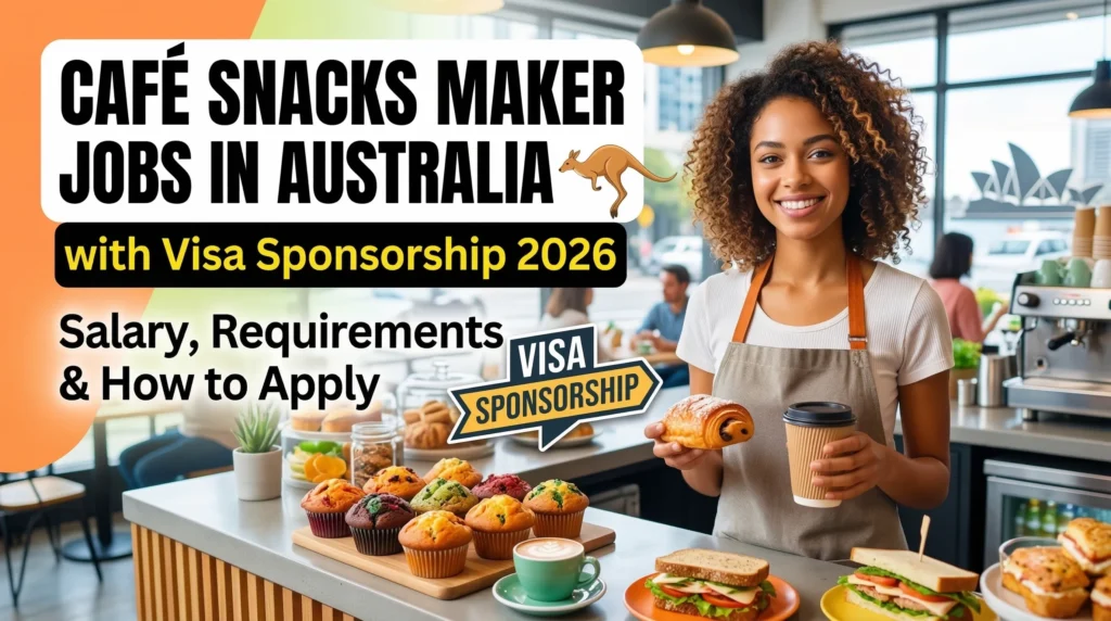 Café Snacks Maker Jobs in Australia with Visa Sponsorship 2026 – Salary, Requirements & How to Apply
