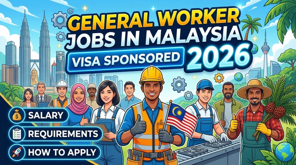 General Worker Jobs in Malaysia with Visa Sponsorship 2026 – Salary, Requirements & How to Apply