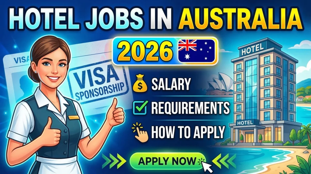 Hotel Jobs in Australia with Visa Sponsorship 2026 – Salary, Requirements & How to Apply