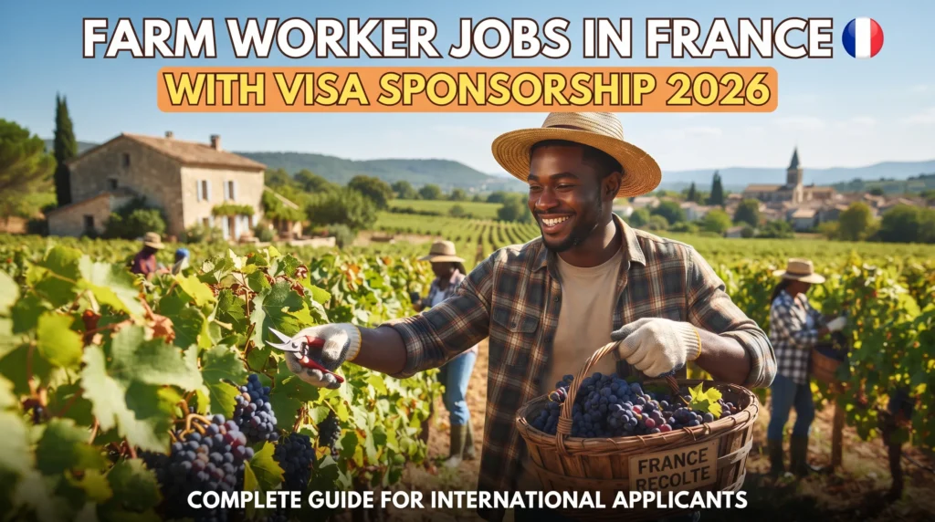 Farm Worker Jobs in France with Visa Sponsorship
