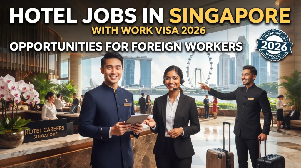 Hotel Jobs in Singapore with Work Visa