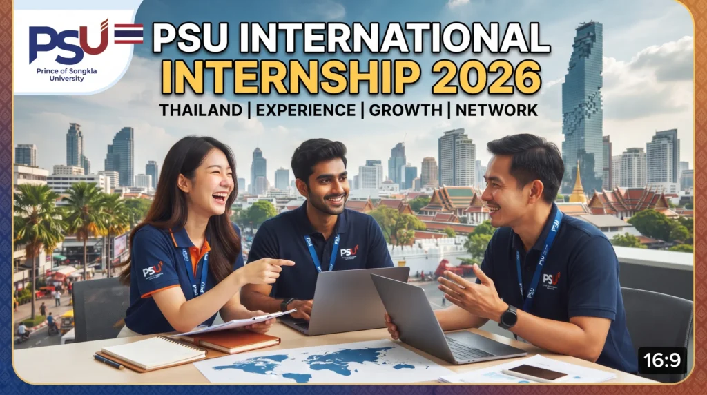 PSU International Internship 2026 in Thailand