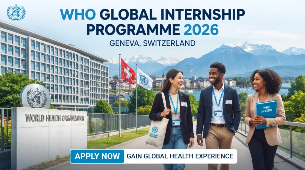 WHO Global Internship Programme 2026 in Switzerland