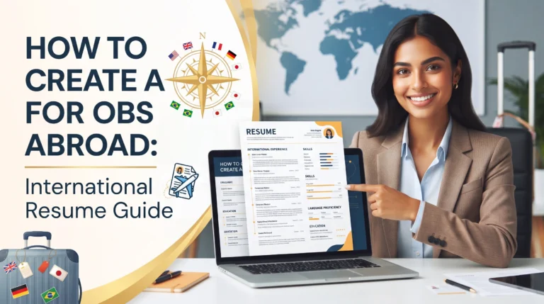 How to Create a CV for Jobs Abroad: International Resume Guide